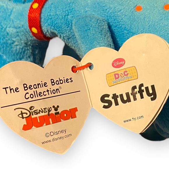 Disney Doc McStuffins Ty Beanie Babies Stuffy The Dragon Plush - Picture 3 of 5